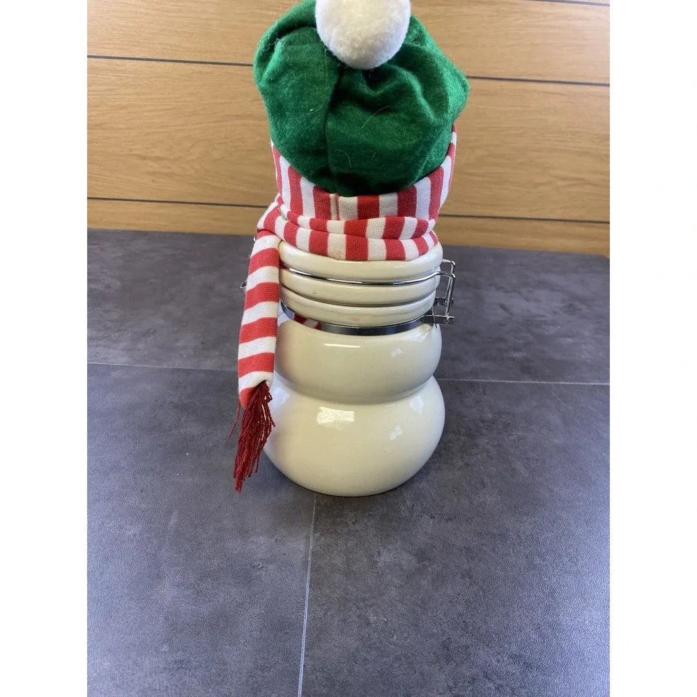 Houston Harvest Inc. Christmas Snowman Cookie/Coffee Ceramic Canister